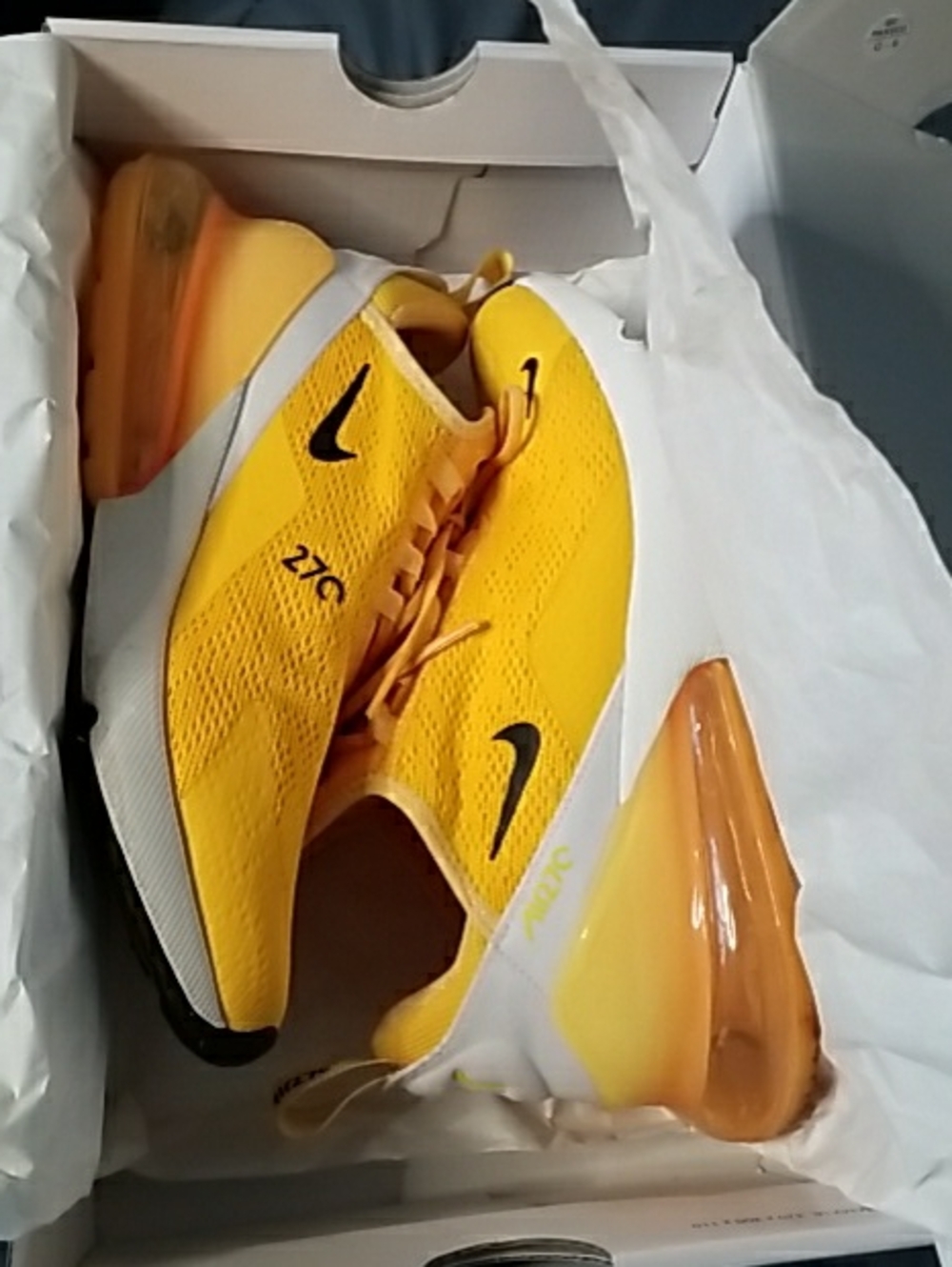 Nike Yellow/White Air Max ZYAC Sneakers